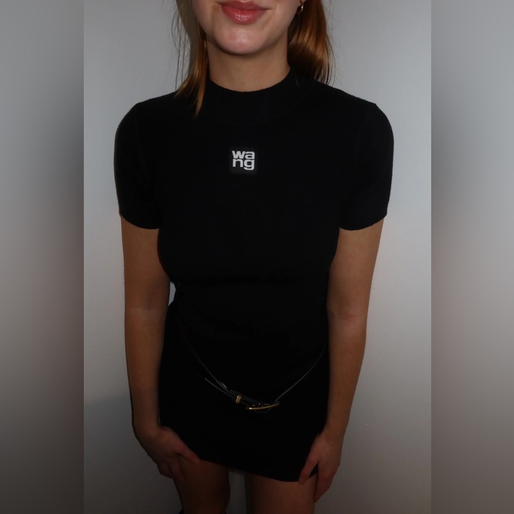 Alexander Wang Black Mini Bodycon Dress - Picture 3 of 12